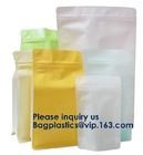 Сумки кофе фольги высокого барьера изготовленные на заказ напечатанные упаковывая придают квадратную форму нижнему мешку молнии, сумкам Windows упаковки еды