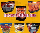 microwaveable сумка, сумки цыпленка Rotisserie, микроволна зажаренная виноградины цыпленка БАРБЕКЮ сумки цыпленка сумка PAC горячей пластиковой пакуя