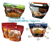 сумки молнии для взятия пакета еды прочь, глубокой микроволны безопасная - замороженные сумки пластиковой упаковки для упаковки жареной курицы