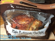 Материала тумана качества еды сумка цыпленка Resealabele анти- пластиковая горячая, свежая сумка упаковки цыпленка, жареный цыпленок закипела chicke