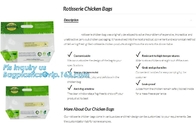 Материала тумана качества еды сумка цыпленка Resealabele анти- пластиковая горячая, свежая сумка упаковки цыпленка, жареный цыпленок закипела chicke