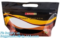 Сумка цыпленка Resealabele анти- тумана материальная пластиковая горячая, сумка жарить в духовке микроволновой печи любимца молнии скольжения, PE логотипа OEM пластиковое