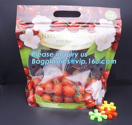 Сумка виноградины LDPE k безгнилостная, сумка вишни, сумка плода с отверстием/сумкой плода слайдера k с отверстиями для воздуха для packagin виноградины