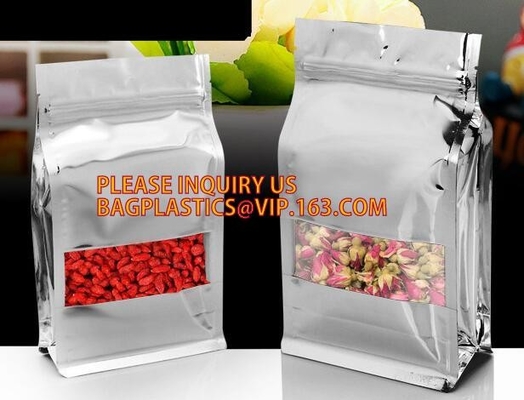 Мешки корма для домашних животных Doypack кладут сумки в мешки кофе замка застежка-молнии упаковывая с клапаном, полиэтиленовым пакетом алюминиевой фольги замка застежка-молнии молнии большим