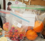 сумка ldpe изготовленная на заказ пластиковая k водоустойчивого различного цвета, сумки замораживателя молнии LDPE с коробкой, водоустойчивым ба молнии слайдера