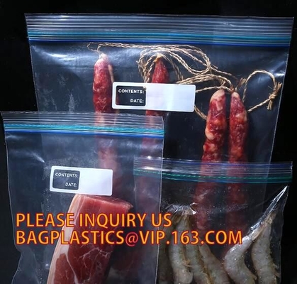 Сумка уплотнения молнии Resealable качества еды LDPE двойная для пакуя сэндвича, Gravure печатая двойник k san LDPE пластиковый
