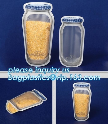 Саше пищевого контейнера верхнего Biodegradable кукурузного крахмала застежка-молнии мешка Compostable, упаковывая сумка еды стоя вверх мешки с z