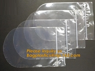Круглая нижняя сумка замка застежка-молнии полипропилена, сумка CD, круглая reclosable сумка, круглая многоразовая сумка замка застежка-молнии, пакет уплотнения сжатия круга