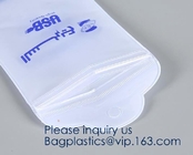 Ювелирные изделия серег само- сумки толстые ясные k замка застежка-молнии PVC запечатывания пластиковой кладут упаковывая bagease в мешки сумок хранения bagplastic