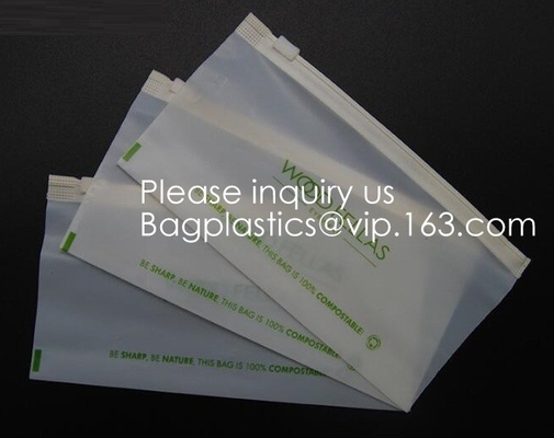 Кукурузного крахмала PLA сумки сжатия слайдера 100% сумка замка слайдера Compostable материального Biodegradable Compostable для хранения еды