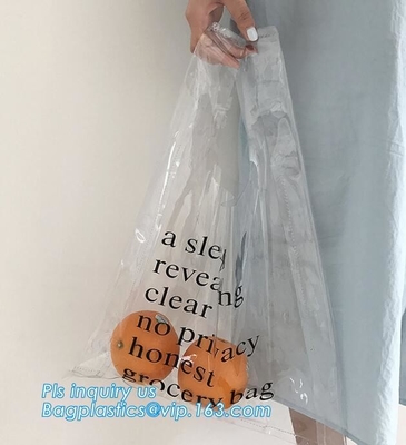 Сумки ручки Pvc сумки Tote пляжа, сумка pvc замка молнии ручки прозрачная ясная упаковывая, сумка ручки PVC PP для пакетов