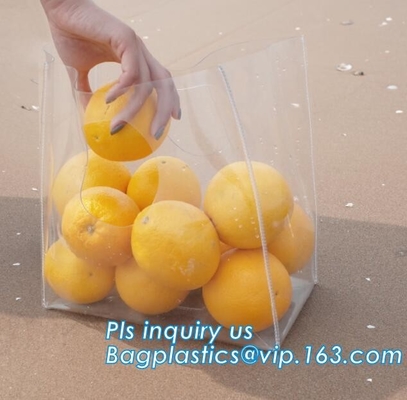 Сумки ручки Pvc сумки Tote пляжа, сумка pvc замка молнии ручки прозрачная ясная упаковывая, сумка ручки PVC PP для пакетов