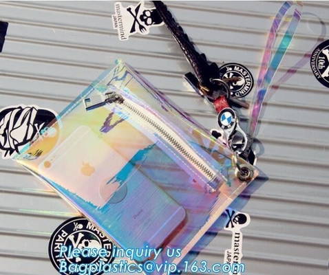 Сумка Tote ясного оттенка винила неонового мини, сумка tote PVC сумки моды прозрачная ясная неоновая, ходя по магазинам сумка tote сумки пляжа
