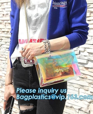 Сумка пляжа PVC сумки плеча сумки Tote PVC моды прозрачная, фасонирует прозрачным дамам pvc сумку взаимное тело s