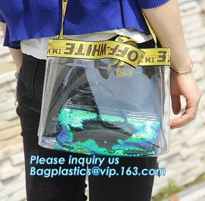 Металлические прозрачные сумки оптовые на лето, сумки сумок пляжа PVC установили пробел сумок tote, пакет, pac