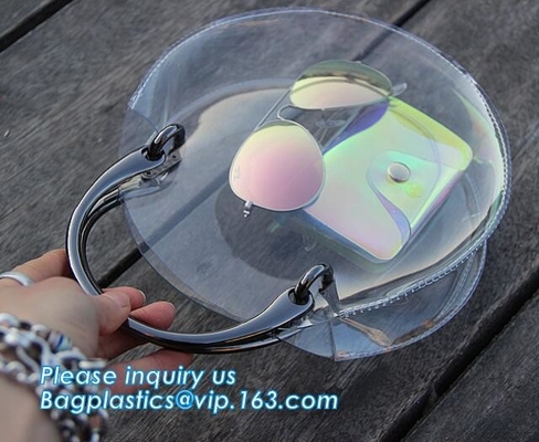 сумка pvc сумки tote женщин прозрачная, сумка сумок Tote пляжа винила PVC с ручкой, сумкой tote сумки с внутренним рисует