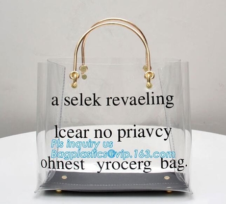 Водоустойчивая прозрачная сумка tote пляжа сумки pvc, стильное молодое на открытом воздухе носит ясную сумку pvc, пляж PVC к