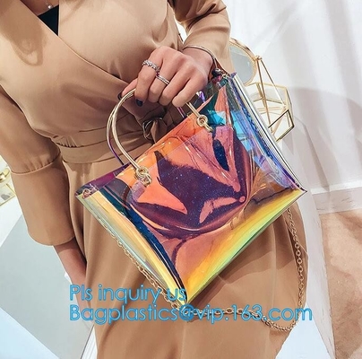 Сумка сумки отдыха PVC, спорт кладет в мешки, прозрачная сумка сумки Tote ясная, экономическое облегченное Ла перемещения pvc