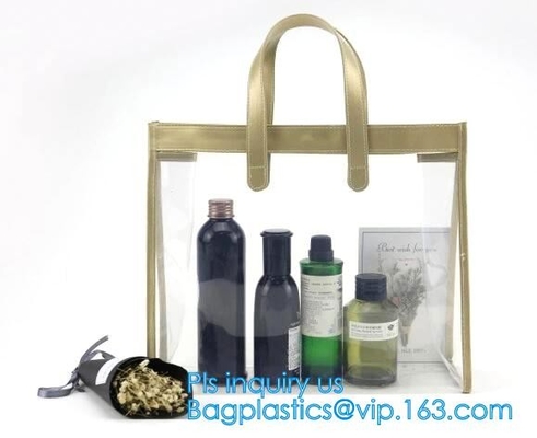 Сумка Tote муфты DIY прозрачная, сумка сумки Tote PVC женщин моды прозрачная ясная, женская случайная гигиеническая косметикаа