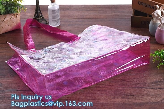 сумка пляжа плеча pvc раздувная, сумка плеча Drawstring PVC прозрачная, сумка Tote пляжа с внутренним мешком