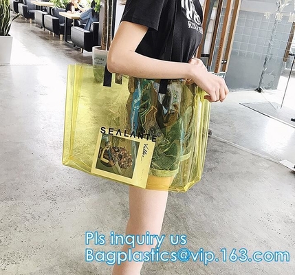 Ясная сумка tote плеча PVC/Vinyl, на открытом воздухе носит ясную сумку pvc, shoulde ясности pvc женщин сумки конфеты студня моды