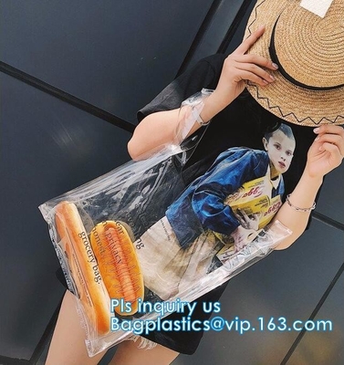 Сумка Tote для покупок пляжа, сумка PVC сумки Tote пляжа прозрачная ручки дамы Hologram, покупки портмона сумки сумки