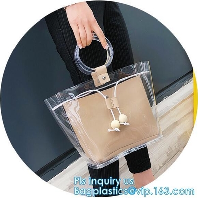 Хозяйственная сумка tote PVC цвета цветка красоты, продуктовая сумка сумки Tote полиэстера покрытия 600D PVC с молнией закрывая, ручкой