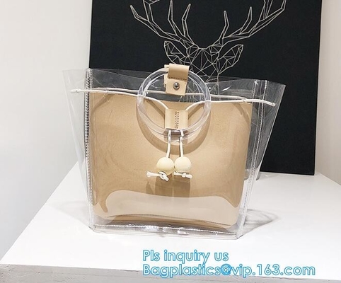 Хозяйственная сумка tote PVC цвета цветка красоты, продуктовая сумка сумки Tote полиэстера покрытия 600D PVC с молнией закрывая, ручкой