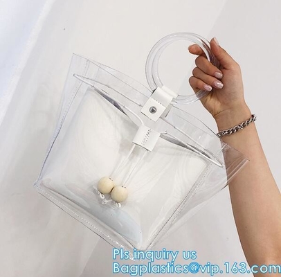 Хозяйственная сумка tote PVC цвета цветка красоты, продуктовая сумка сумки Tote полиэстера покрытия 600D PVC с молнией закрывая, ручкой
