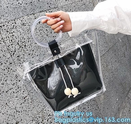 Хозяйственная сумка tote PVC цвета цветка красоты, продуктовая сумка сумки Tote полиэстера покрытия 600D PVC с молнией закрывая, ручкой