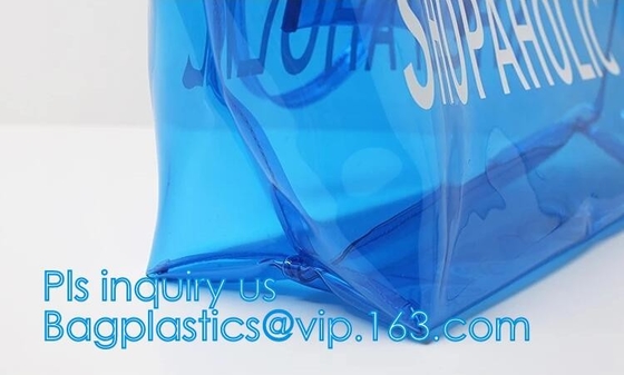 сумка молнии pvc сумки colorfull ручки, изготовленное на заказ изображение ручки петли PVC напечатала хозяйственную сумку, полиэтиленовые пакеты ручки PVC