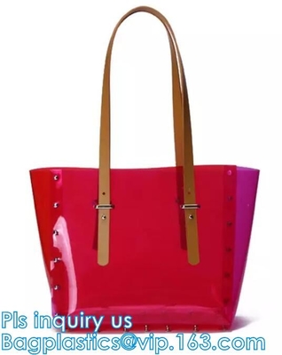 Сумка женщин сумки Tote работы безопасностью хозяйственной сумки PVC, сумка лета женщин pvc прозрачная, сумки покупателя tote