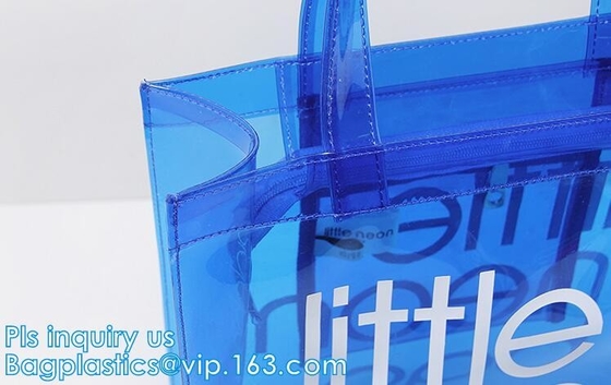 Сумки пляжа Tote PVC сумок сумок женщин лета моды прозрачные, выдвиженческая сумка пляжа PVC ясности лета, младенец