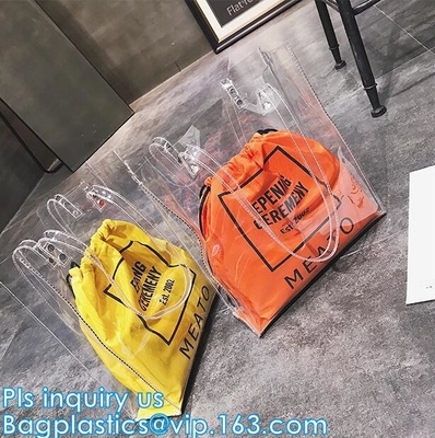 хозяйственная сумка tote pvc с ручкой прочности, сумкой портмона, хозяйственной сумкой pvc, Pvc покрыла хозяйственную сумку хлопка, сумки покупателя