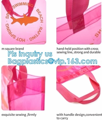 горячая сумка дамы продажи, хозяйственная сумка pvc дамы, сумки Tote покупок пляжа PVC, хозяйственная сумка PVC для одежд и ботинки, покупатель