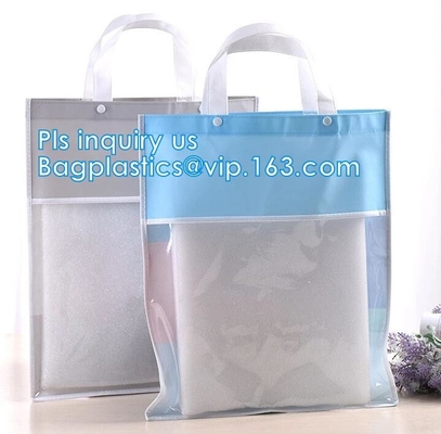 водоустойчивая хозяйственная сумка PVC пластиковая, хозяйственная сумка PVC eco дружелюбная washable пластиковая, pvc прочных женщин ходя по магазинам сияющий к