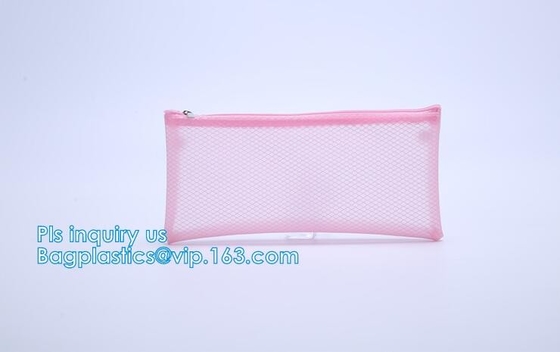 сумка универсального washable портативного breathable перемещения сетки полиэстера 3 ПК косметическая, мешок Cosm макияжа черноты молнии сетки