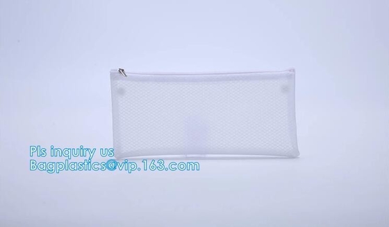 сумка универсального washable портативного breathable перемещения сетки полиэстера 3 ПК косметическая, мешок Cosm макияжа черноты молнии сетки