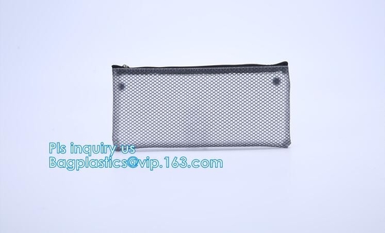 сумка универсального washable портативного breathable перемещения сетки полиэстера 3 ПК косметическая, мешок Cosm макияжа черноты молнии сетки