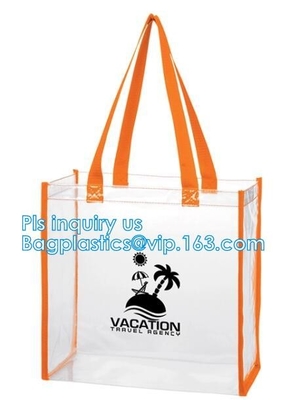 сумки пластиковой упаковки ручки tote PVC бикини пляжа, сумки молнии ручки сумки организатора мытья перемещения косметические, косметическая сумка