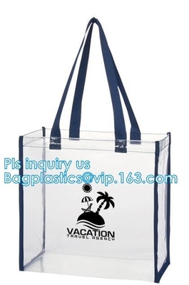 сумки пластиковой упаковки ручки tote PVC бикини пляжа, сумки молнии ручки сумки организатора мытья перемещения косметические, косметическая сумка