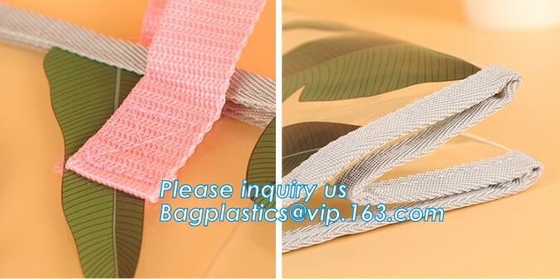 Подарок PVC косметический кладет сумки в мешки упаковки рождества Diy, сумки с ручкой для розничного дисплея, PVC сумки хранения организатора большого