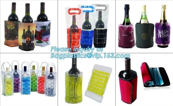 OEM произвел сумку вина pvc охладителя, сумку льда для сумки льда PVC бутылки вина, сумку сухого льда охладителя бутылки для бара, ресторана