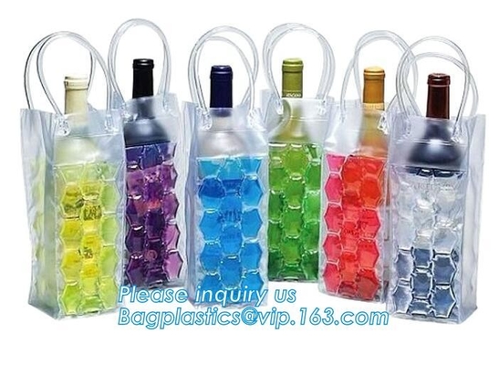 OEM произвел сумку вина pvc охладителя, сумку льда для сумки льда PVC бутылки вина, сумку сухого льда охладителя бутылки для бара, ресторана