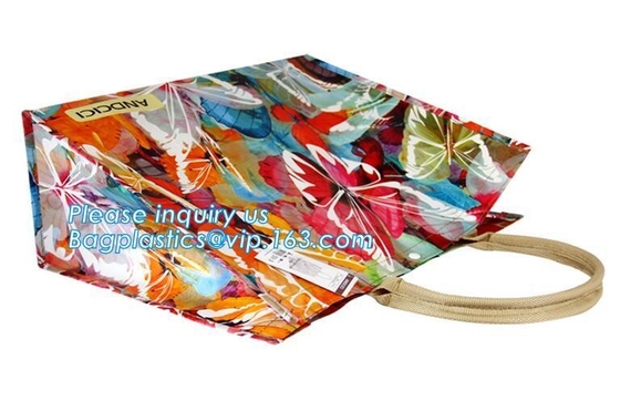 Biodegradable Recyclable сумки подарка PVC ясные ходя по магазинам пластиковые, полиэтиленовый пакет игрушки PVC с заголовком карты, умирают отрезанные изготовленные на заказ Plas