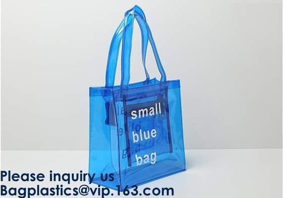 Стильная водоустойчивая прозрачная ясная сумка пляжа PVC Tote, девушки представляет ясный прозрачный слинг плеча пляжа сумки Pvc