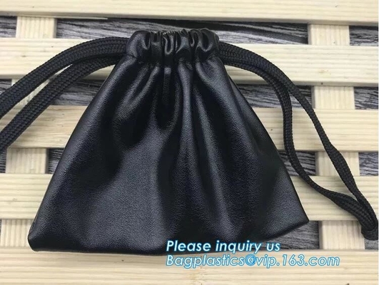 Сумка подарка мешка Drawstring выдвиженческой моды Pu кожаной большая, сумка организатора макияжа косметического мешка выдвиженческая с Dra