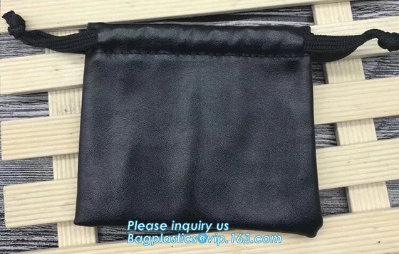 Сумка подарка мешка Drawstring выдвиженческой моды Pu кожаной большая, сумка организатора макияжа косметического мешка выдвиженческая с Dra
