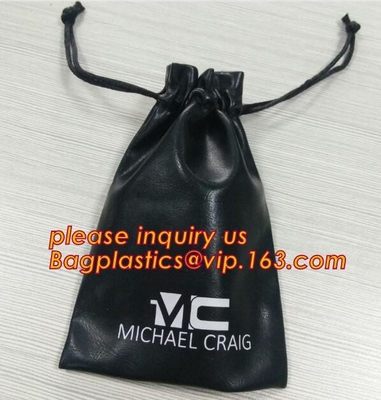 Сумка подарка мешка Drawstring выдвиженческой моды Pu кожаной большая, сумка организатора макияжа косметического мешка выдвиженческая с Dra