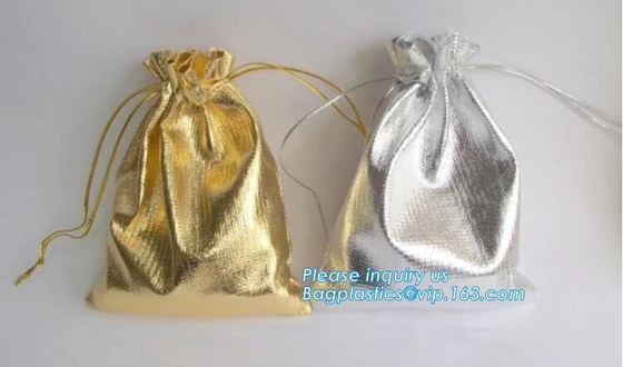 Сумка организатора макияжа различного мешка Drawstring Pu Брауна размера кожаного косметического выдвиженческая с Drawstring Bagease